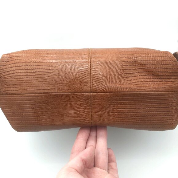 Vintage Leather Crossbody Bag Shoulder Purse Tote Preppy Light Dark Academia - Picture 6 of 8